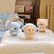Original Cartoon Cute ABBEBE Series Desktop Resin Ornament Small Animal Koala Kids Gift Wholesale Custom Resin Craft Figurine