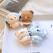 Original Cartoon Cute ABBEBE Series Desktop Resin Ornament Small Animal Koala Kids Gift Wholesale Custom Resin Craft Figurine - Image 4