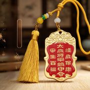 2026 Year Hexaetosaurus Tiger Head Talisman Pendant Alloy Lucky General Badge Keychain Amulet Hanging Ornament Custom Metal Craft - Image 4