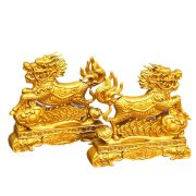 Creative Home Decor Wealth Attracting Lucky麒麟如意 Ornament for Living Room Office Shop Desktop Decorative Metal Craft - Image 5