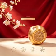 Bronze Gourd Ornament Eight Trigrams Open Design Home Office Decor Handicraft Gift - Image 4