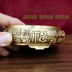 Bronze Huabu Base Home Decoration Chinese Style Living Room Decorative Accessories Retro Simulation Ancient Bottom Pad Artifacts
