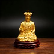Mini Buddha Statue Alloy Matte Process Portable Devotion Desktop Decoration Chinese Style Collection Gift Zen Spirit Offering - Image 3