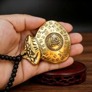Bronze Money Bag Bafu Bafei Rotatable Vintage Worn Stress Relief Handheld Plaything Display Piece Custom Metal Craft Ornament - Image 3