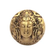 New Solid Brass Buddha Hand Sculpture Deep Carving Craftwork Ornament Peace Knot Creative Gift Metal Hand Craft Figurine - Image 5