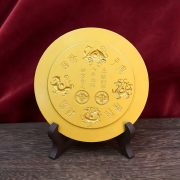Outdoor Decorative Metal Alloy Mountain Sea Town Ornaments Eight Trigrams Mirror Convex Mirror Front Door Indoor Hanging Decoration - Image 3