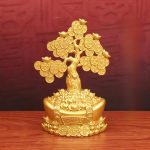 Gold Color Lucky Money Tree Desktop Decoration Home Decorative Ornaments Support Customization And Wholesale
