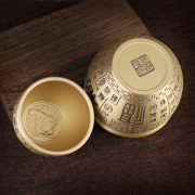 Bronze Wealth Attracting Desktop Decoration Mini Copperware Treasure Basin Ashtray Five Tigers Fortune Craft Decor - Image 2