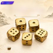 Solid Brass Dice Sieve Creative Personalized KTV Supplies Durable Copper Crafts Factory Wholesale Metal Craft Ornament - Image 2