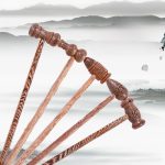 Fitness Wing Wood Massage Hammer Acupoint Thumping Multi-Functional Massager Craft Ornament Traditional Chinese Medicine Tool