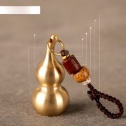 Bronze Car Keychain Hollow Open Gourd Personalized Creative Ornament Key Holder Accessory Automobile Keyring Craft - Image 3