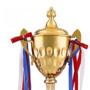 Gold Cup Trophy Metal Basketball Football Competition Badminton Champion Taekwondo Embroidery Creative Trophy Custom Metal Craft Ornament - Image 3