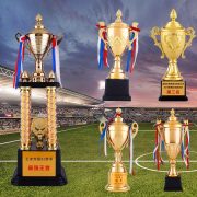 Gold Cup Trophy Metal Basketball Football Competition Badminton Champion Taekwondo Embroidery Creative Trophy Custom Metal Craft Ornament - Image 4