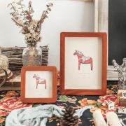 Vintage Wooden Picture Frame Display Stand Custom Craft Ornament Album Puzzle Piece Seven-Inch Photo Decor Real Wood - Image 2