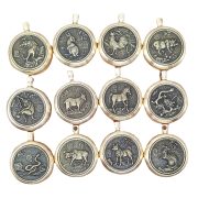 Lucky Bronze Zodiac Animal Pendant Rotating Money Keychain Favourable Custom Metal Craft Ornament For Chinese Zodiac Year - Image 5