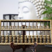 Large Brass Abacus Metal Ornament Solid Lucky Charm For Office Living Room Decor Ideal Opening Gift Custom Metal Craft - Image 2