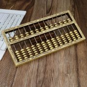 Bronze Solid Abacus Ornament Good Luck Office Living Room Decorative Crafts Size Large And Small Display Pieces