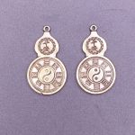 Lucky Gourd Pendant Copper Keychain Bag Charm BaGua Talisman Wealth Attraction Prosperity Custom Metal Craft Ornament