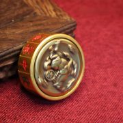 Bronze Solid Horseback Mahjong Stress Relief Spinning Top Handheld Craftwork Ornament for Home Decor and Gaming Lovers - Image 4