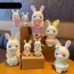Creative Cartoon BeLo Rabbit PVC Home Decorations Adorable Car Decoration Personalized Resin Craft Figurine