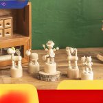 Retro Wooden Animal Figurines Desktop Decorations for Office Living Room Bedroom Creative Cute Custom Wood Craft Ornaments