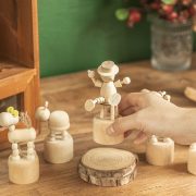 Retro Wooden Animal Figurines Desktop Decorations for Office Living Room Bedroom Creative Cute Custom Wood Craft Ornaments - Image 2