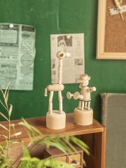 Retro Wooden Animal Figurines Desktop Decorations for Office Living Room Bedroom Creative Cute Custom Wood Craft Ornaments - Image 8