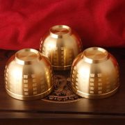Bronze Liquor Cup Tea Table Cup Dragon And Phoenix Presenting Happiness Hundred Blessings Cup Home Worship Custom Metal Craft Ornament - Image 2