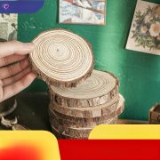 Handmade Custom Wood Craft Ornament Log Slices Vintage Growth Ring Solid Wood Decorative Background Wall Photography Props Zakka Materials