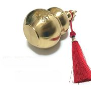 Portable Brass Gourd Hundred Happinesses Ornament Carry-On Fireproof Dragon Toothpick Holder Tassel-Decorated Craft - Image 3
