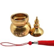 Portable Brass Gourd Hundred Happinesses Ornament Carry-On Fireproof Dragon Toothpick Holder Tassel-Decorated Craft - Image 5