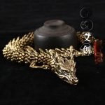 Bronze Dragon Metal 3D Living Active God Dragon Ornaments Display Hall Exhibits Five Clawed Dragon Handheld Crafts