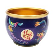 Bronze Colorful Painted Bafu Brass Incense burner Decorative Wealth Attraction Cauldron Prosperity Symbol Copper Craft Ornament - Image 5