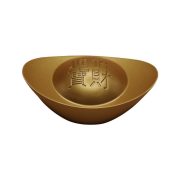 Solid Gold Yuanbao Decoration Wealth Attraction Living Room Decorations Moving House Celebration Treasure Basin Gift Snake Year - Image 5