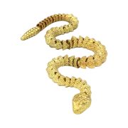 Retro Bronze 3D Dragon Snake Zodiac Figurine Rotatable Desktop Decorative Craftwork Snakelike Sculpture Tabletop Ornaments - Image 5