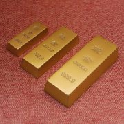 Solid Brass Fake Gold Brick Ornament Chinese Gold Moving Gift Solid Yellow Copper Plated Golden Sample Custom Metal Craft - Image 3
