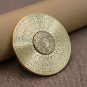 Bronze Metallurgical Artwork Tai Chi Compass Home Decorative Ornaments Finger Stress Relief Gyro For Relaxation And Entertainment
