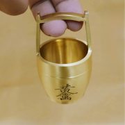 Bronze Bucket Of Gold Decorative Small Water Bucket Wealth Attraction Office Living Room Entrance Chinese Style Home Decoration - Image 4