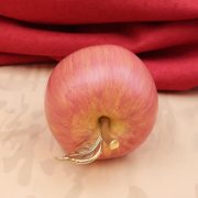 Copper Sand Gold Apple Ornaments Peaceful Home Living Room Office Desktop Red Fuji Simulation Christmas Gifts - Image 4