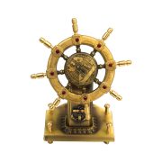 One Sails Smoothly Bronze Guiding Compass Boat Steering Wheel Decorative Ornaments Rotating Figurehead Nautical Home Crafts - Image 5