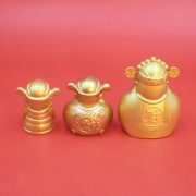 Bronze Wealth God Figurine Decorative Home Yellow Bronze Living Room Shop Car Display Gift Office Decoration Artwork - Image 4