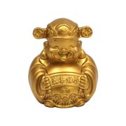 Solid Brass Smiling Face Wealth God Desktop Ornaments Sand Gold Yuanbao Wealth God Crafts Gifts Decorations Custom Metal Craft - Image 5