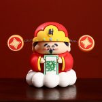 Fashionable Chinese New Year God of Wealth Figurine Desk Decoration Car Dashboard Ornament Trendy Custom Decor Wholesale