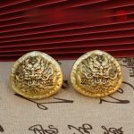 Solid Brass Walnut Ornaments Literary Playthings Dragon Pattern Health Ball Pair Creative Gifts Handcrafted Metal Crafts