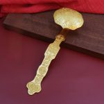 Bronze Lucky Dragon And Phoenix Ornament Handheld Item Five Fortunes Design Ideal Gift For Special Occasions Nine Dragons Pattern