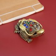 Bronze Three-Legged Golden Toad Hollow Desktop Decoration Office Living Room Creative Opening Gift Home Decorations Ornaments - Image 4