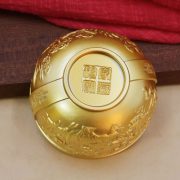 Bronze Bowl Bronze Phoenix Dragon Bowl Antique Style Chinese Living Room Bedroom Home Buddha Offering Shop Decoration Ornament - Image 4