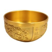 Bronze Bowl Bronze Phoenix Dragon Bowl Antique Style Chinese Living Room Bedroom Home Buddha Offering Shop Decoration Ornament - Image 5