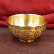 Bronze Thickened Solid Ancient Artifacts Decorative Ornaments Carved Bafu Bowl Relief Sculpture Premium Quality Home Decor