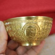 Bronze Thickened Solid Ancient Artifacts Decorative Ornaments Carved Bafu Bowl Relief Sculpture Premium Quality Home Decor - Image 2